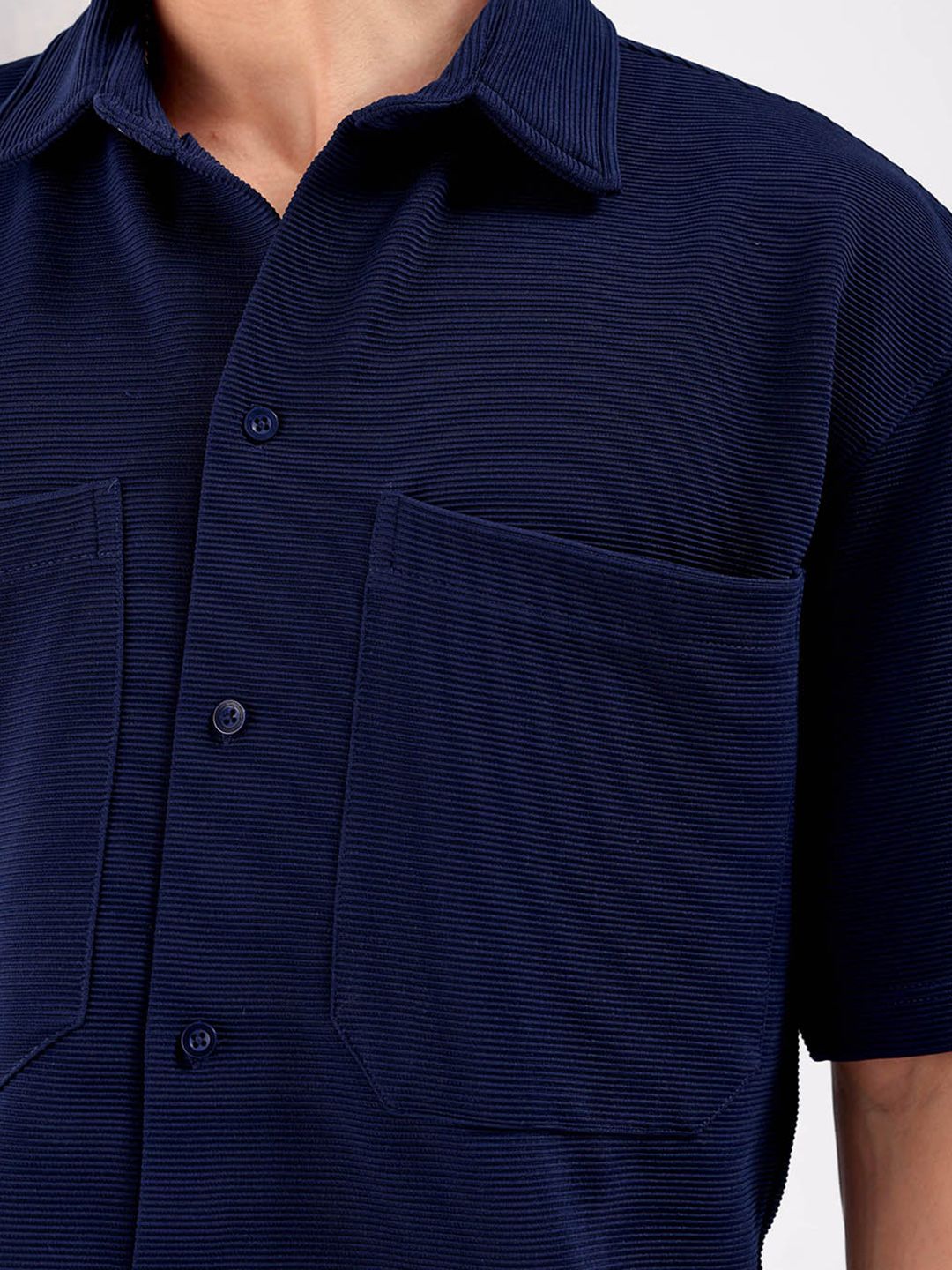 The Indian Garage Co Spread Collar Curved Boxy Casual Shirt