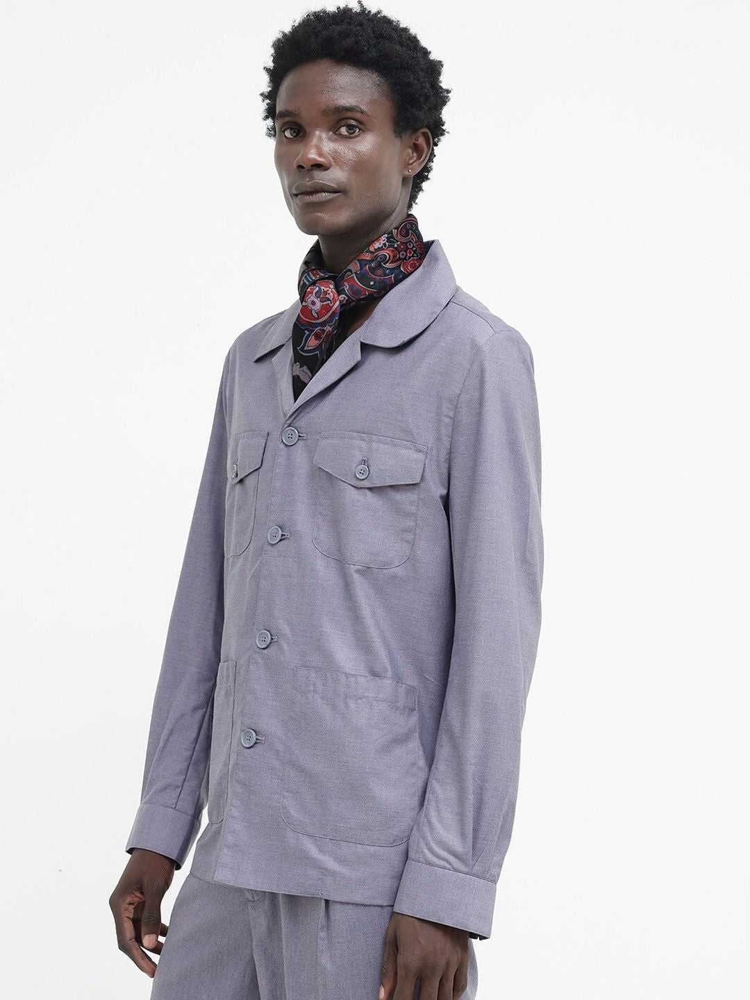 RARE RABBIT Men Echos Tailored Fit Spread Collar Shackets
