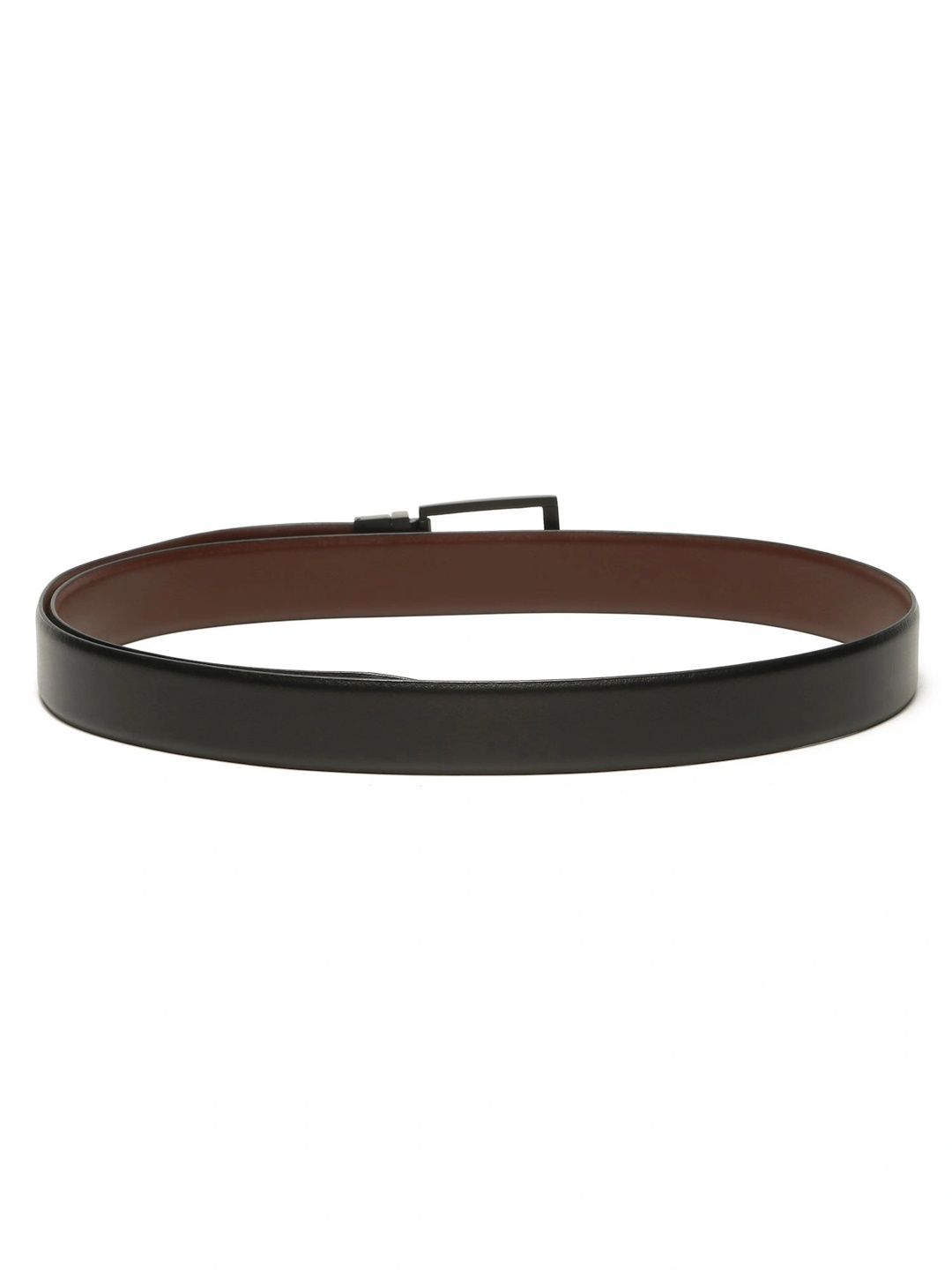 Teakwood Leathers Men Textured Leather Reversible Formal Belt