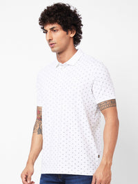 SPYKAR Printed Polo Collar Slim Fit T-shirt
