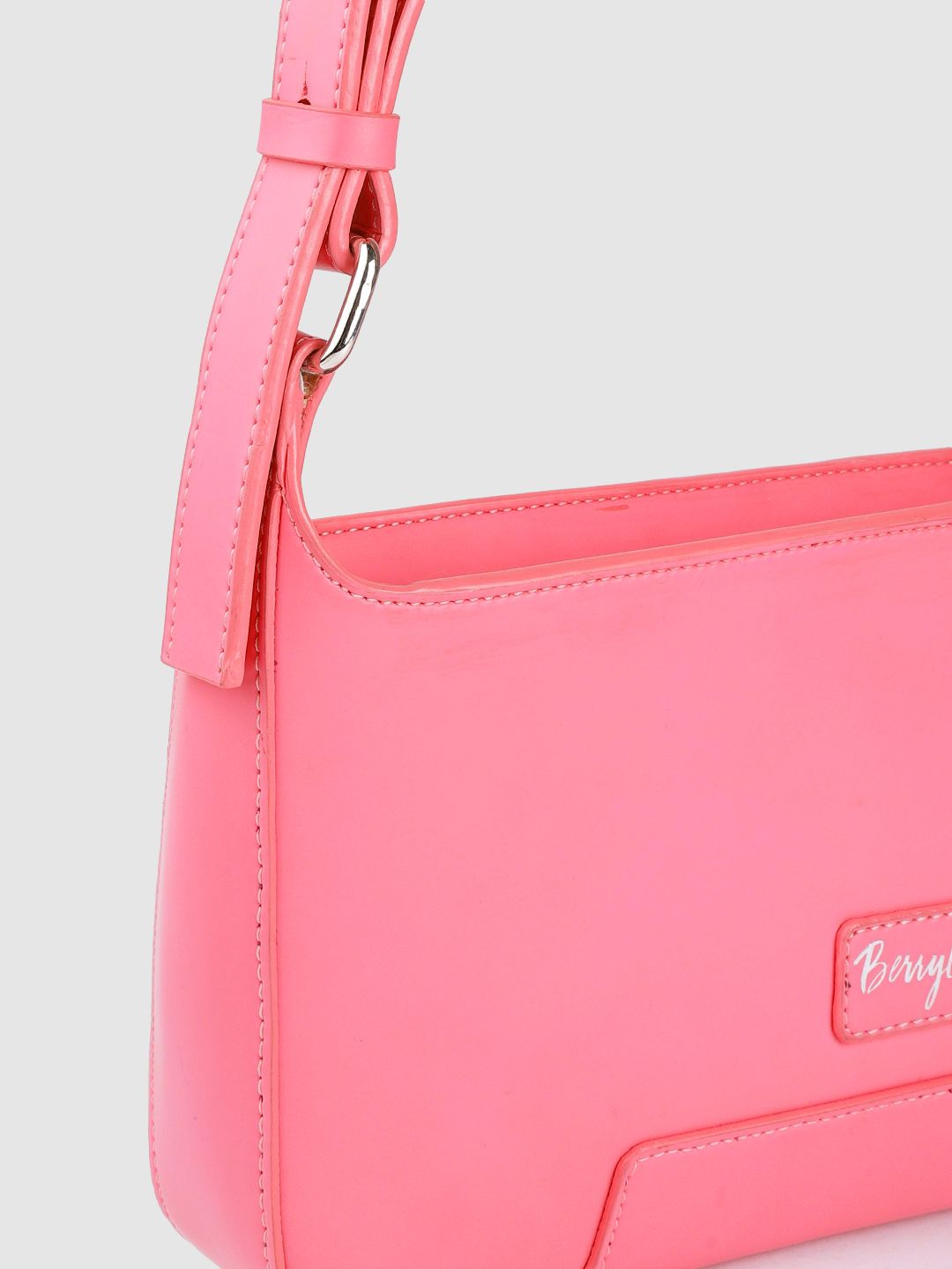 Berrylush Pink Structured Shoulder Bag