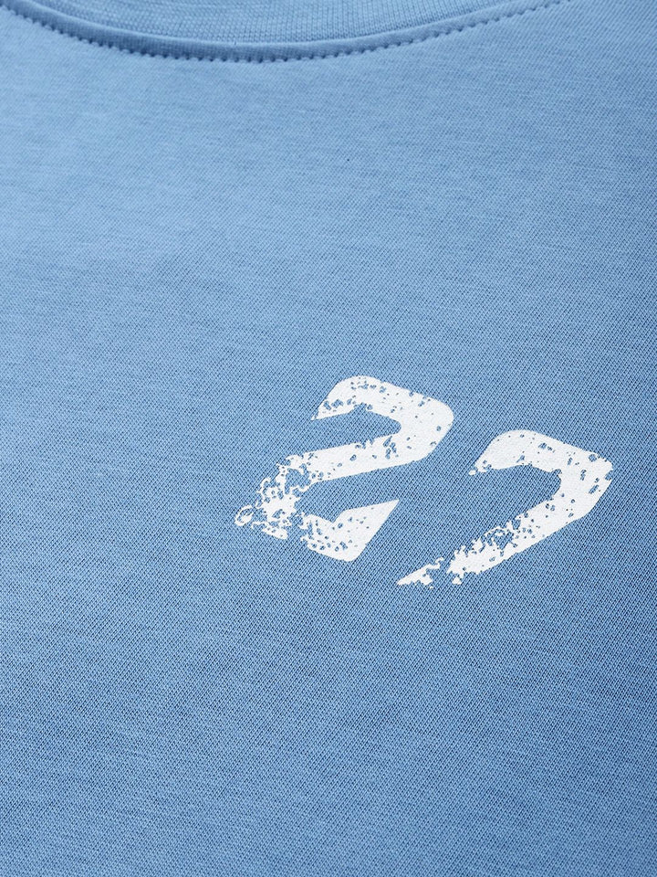 Being Human Brand Logo & Graphic Printed Pure Cotton Relaxed Fit T-shirt