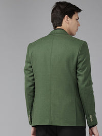 Park Avenue Notched Lapel Collar Single-Breasted Formal Blazer