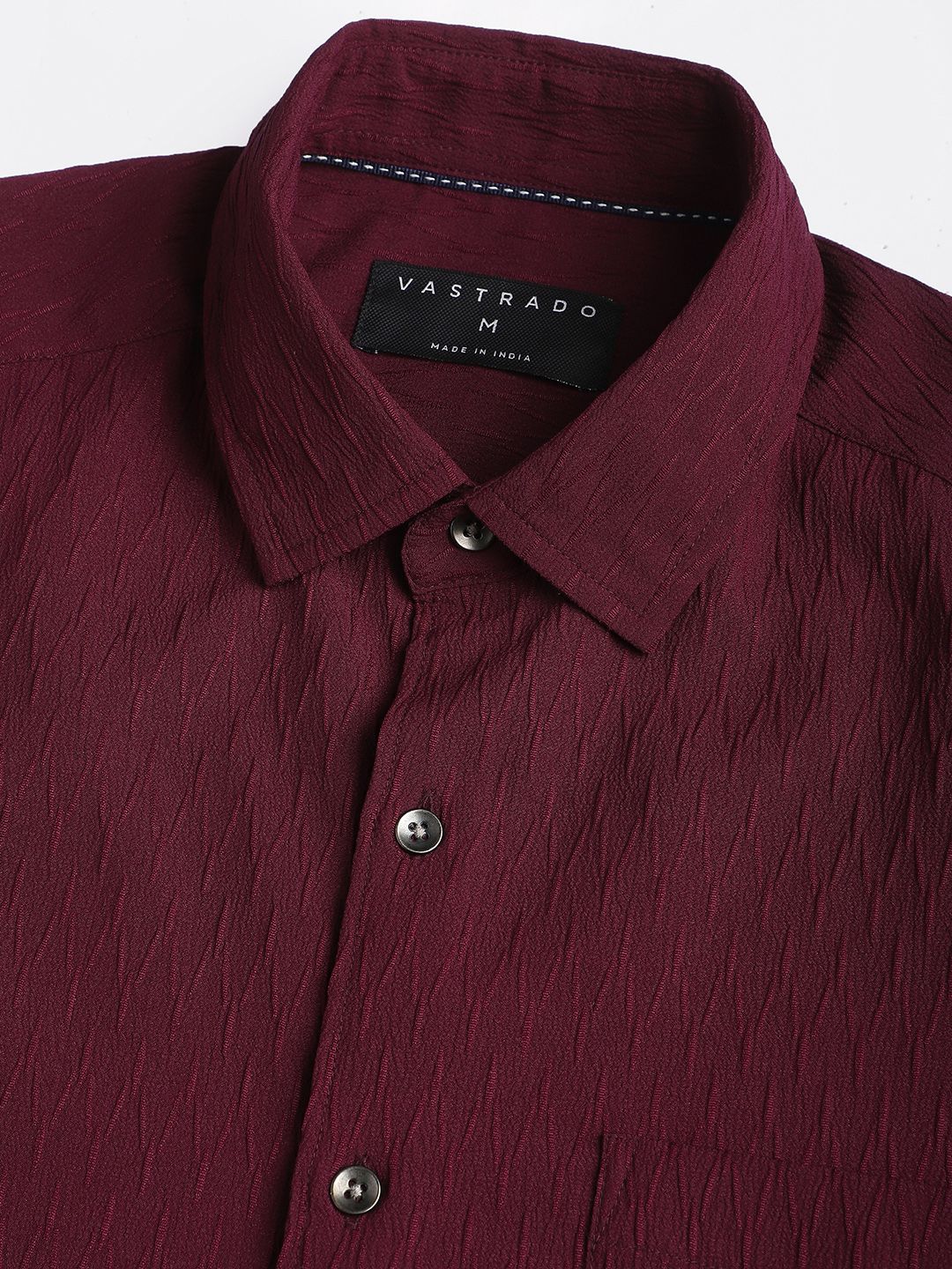 VASTRADO Men Classic Slim Fit Opaque Casual Shirt