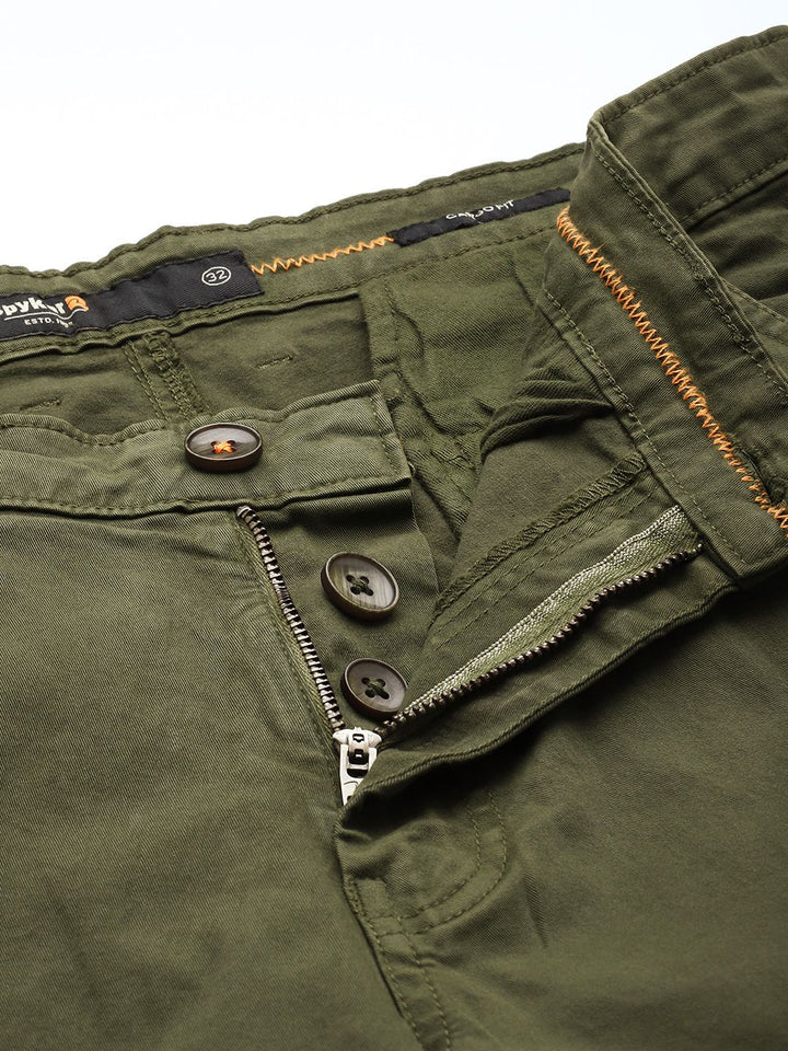 SPYKAR Men Regular Fit Cargos Trousers