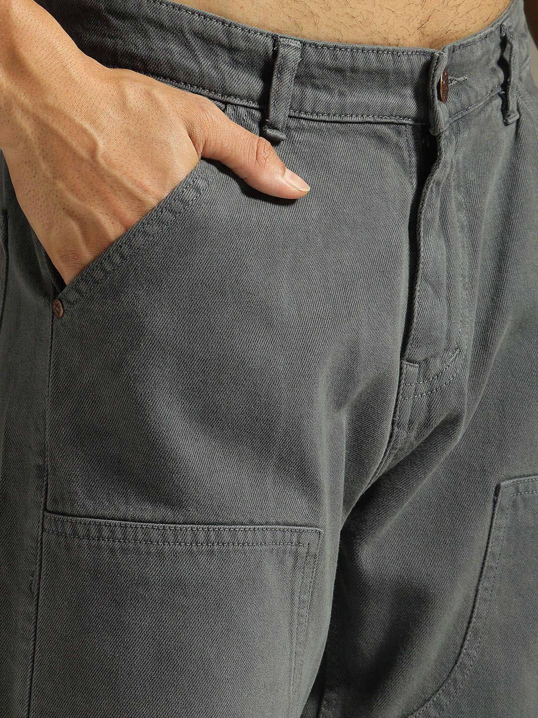 DENNISON Men Baggy Fit Carpenter Jeans