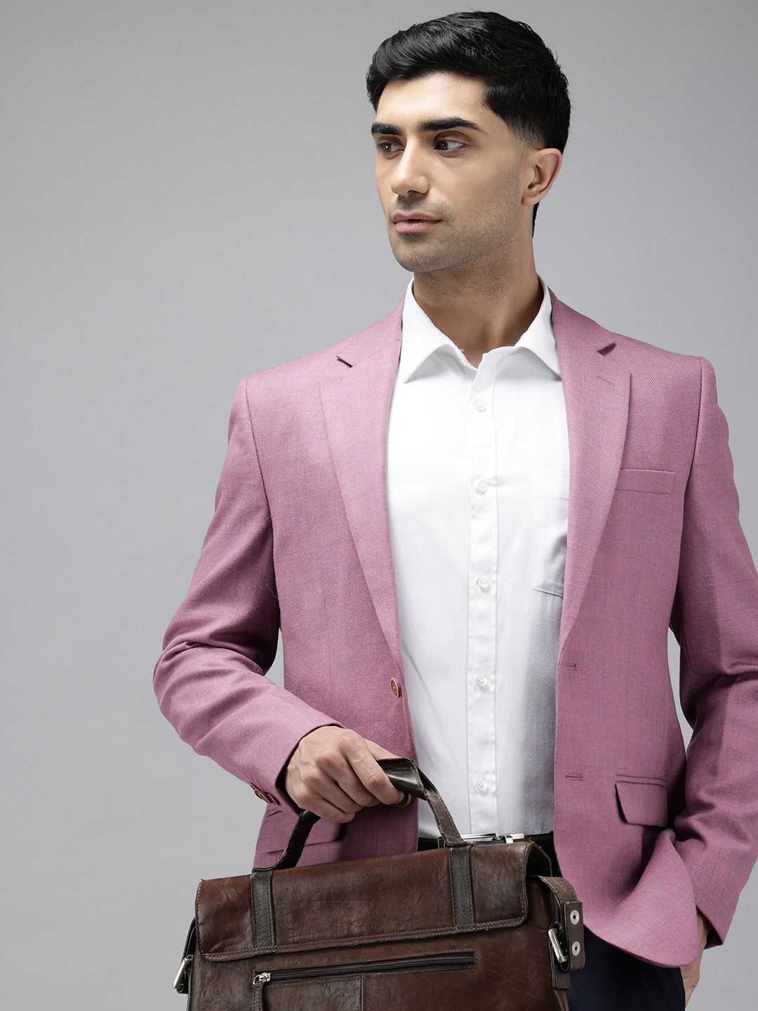 Park Avenue Notched Lapel Single Breasted Formal Blazer