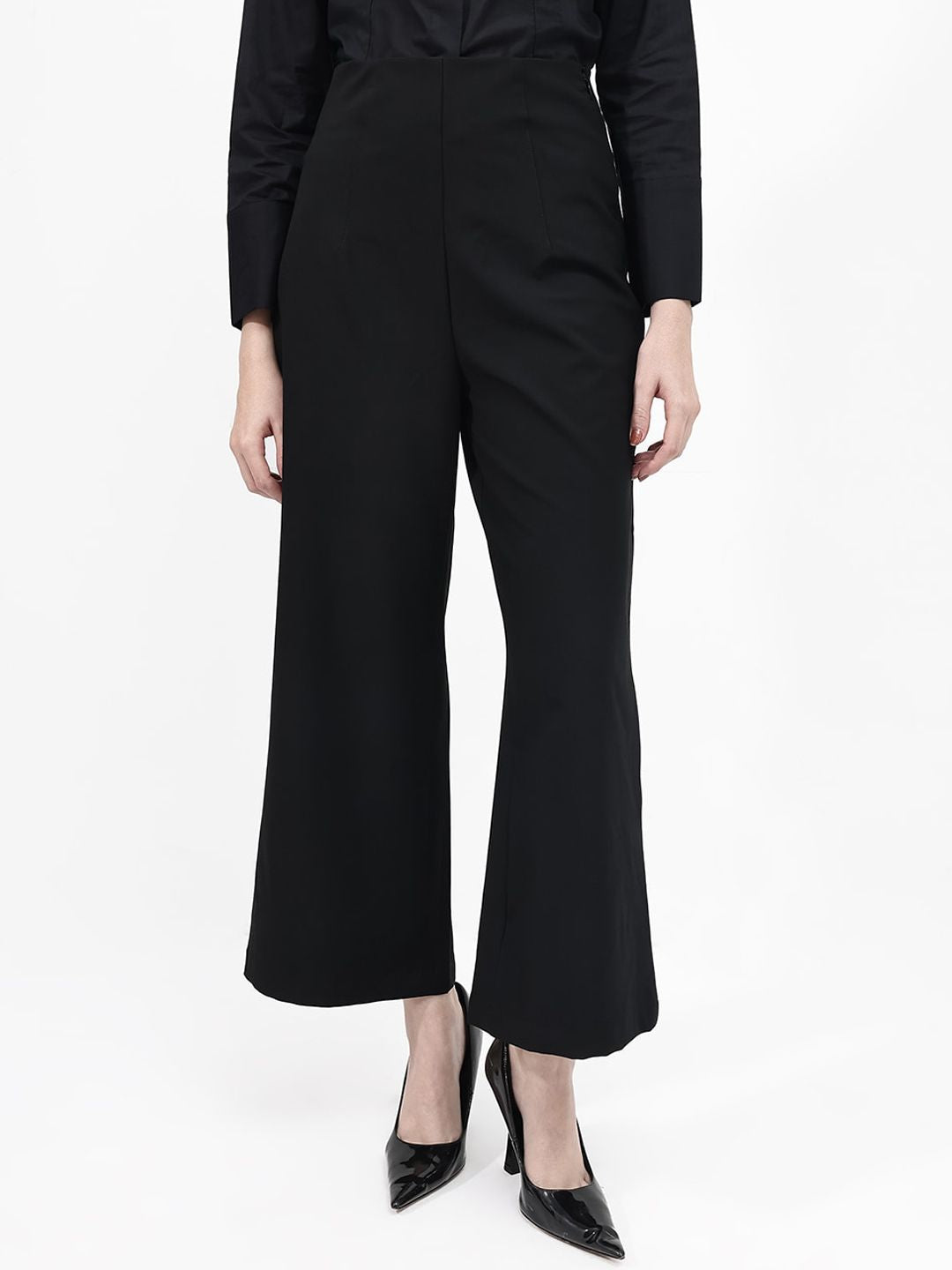 RAREISM Women Cotton High-Rise Trousers