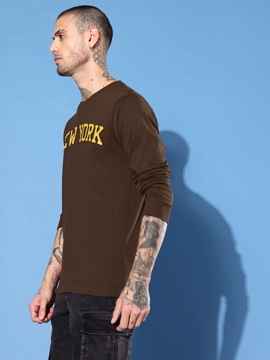 DILLINGER Men Typography Printed Regular Fit T-shirt