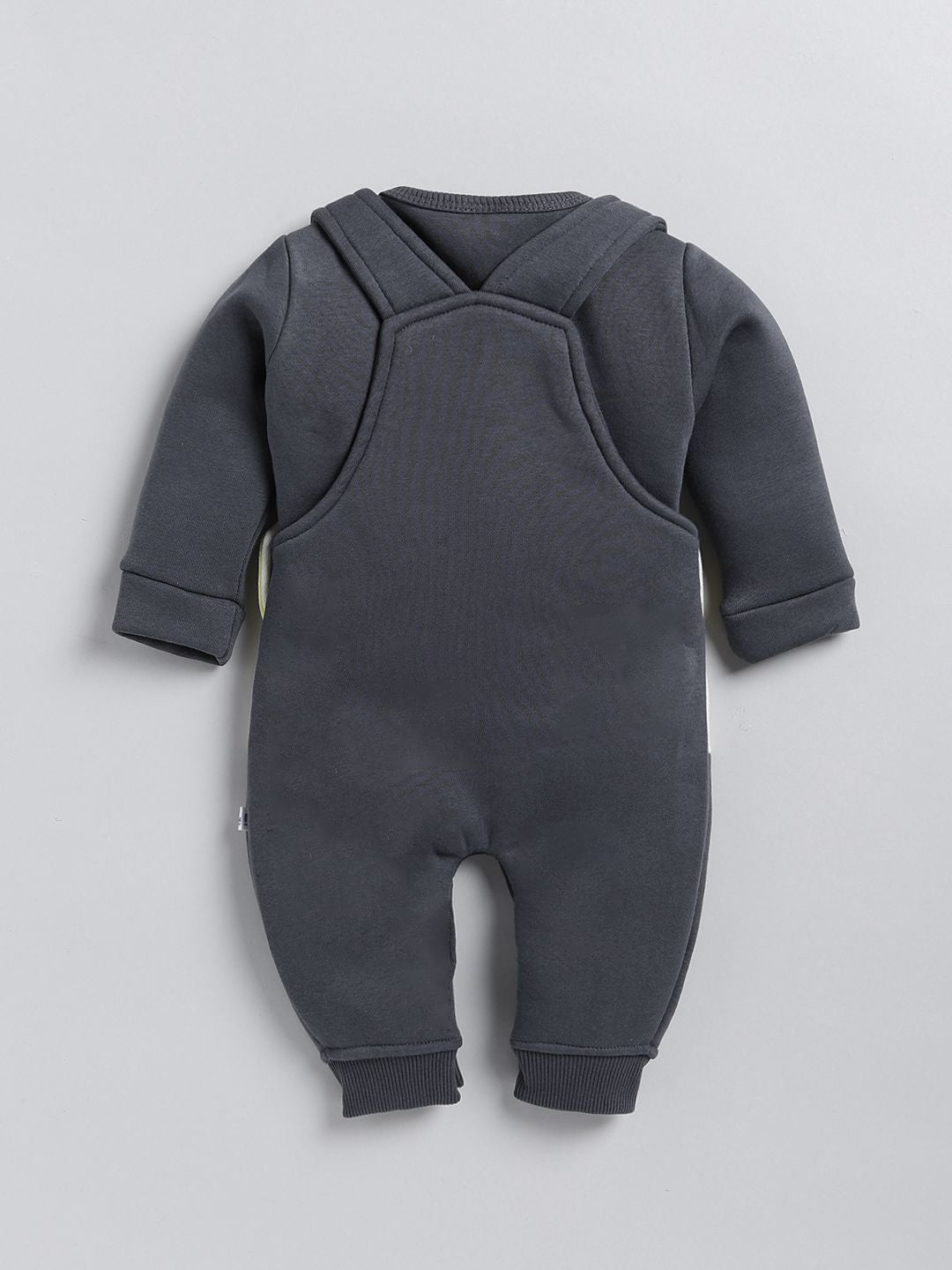 Moms Love Infant Boys Pure Cotton Applique Detail Dungaree With Sweatshirt
