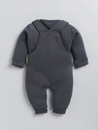 Moms Love Infant Boys Pure Cotton Applique Detail Dungaree With Sweatshirt