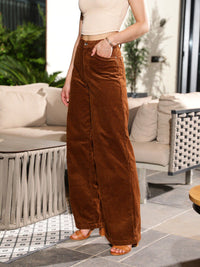 STREET 9 Women Brown Loose Fit High-Rise Cotton Trousers