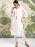 Vishudh Floral Printed Regular Pure Cotton Kurta with Trouser & Dupatta