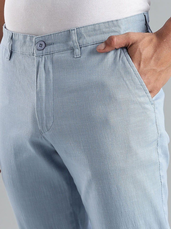 Thomas Scott Men Smart Easy Wash Mid-Rise Trousers