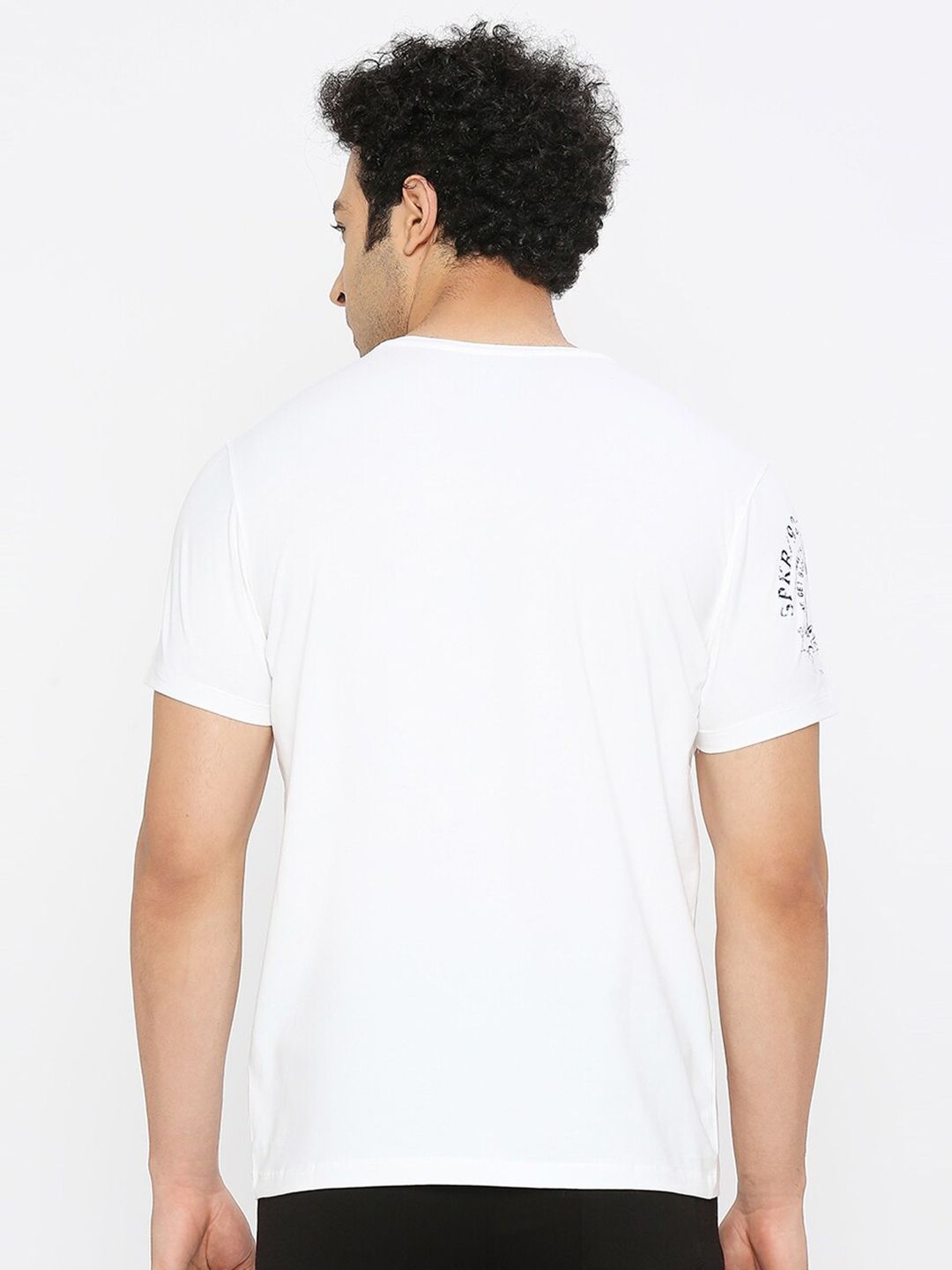 SPYKAR V-Neck Short Sleeves Cotton T-shirt