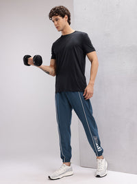 HRX by Hrithik Roshan Men Printed Detail Contrast Piping Training Joggers