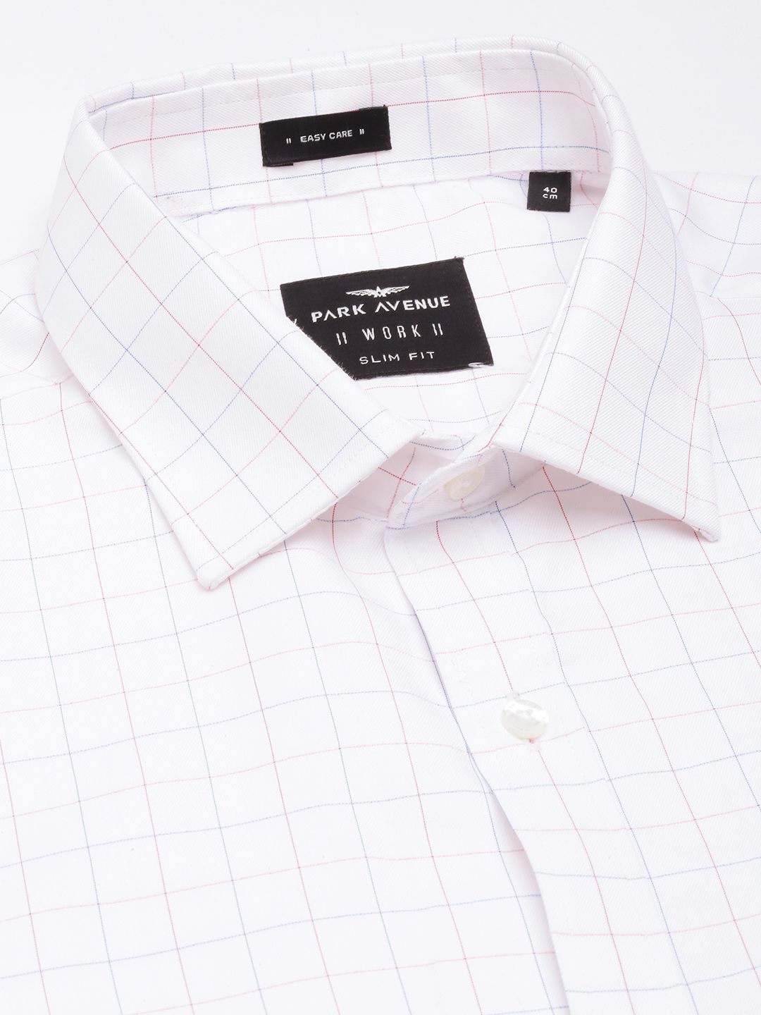 Park Avenue Slim Fit Checked Pure Cotton Formal Shirt