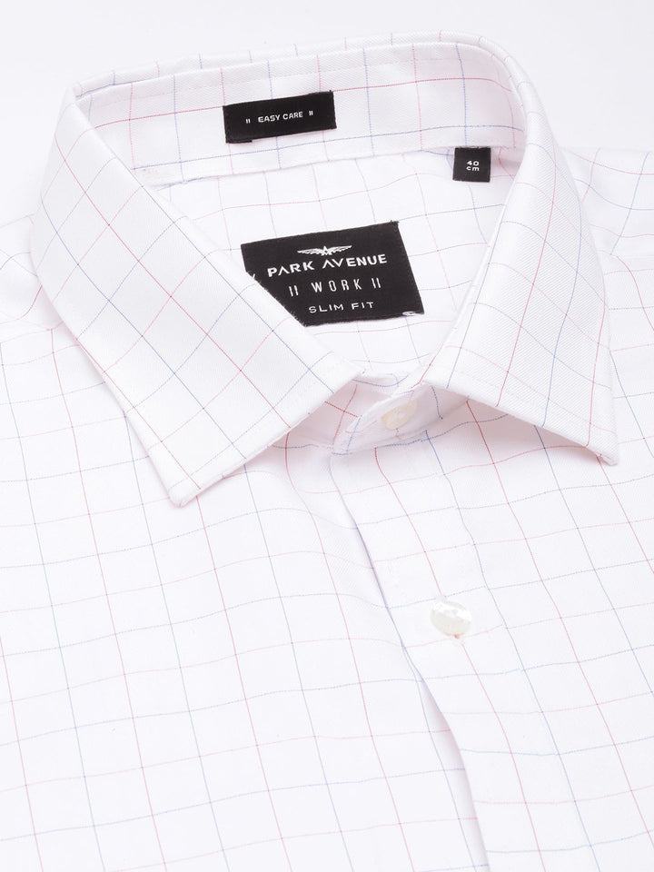 Park Avenue Slim Fit Checked Pure Cotton Formal Shirt