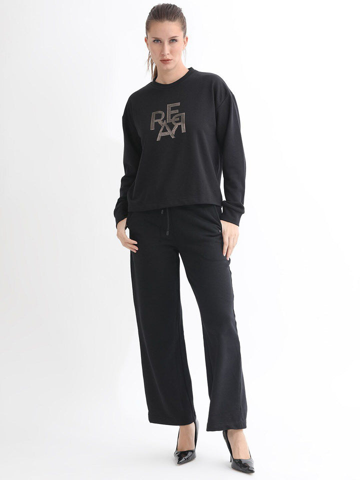 RAREISM Typographic Printed Cotton Sweatshirt