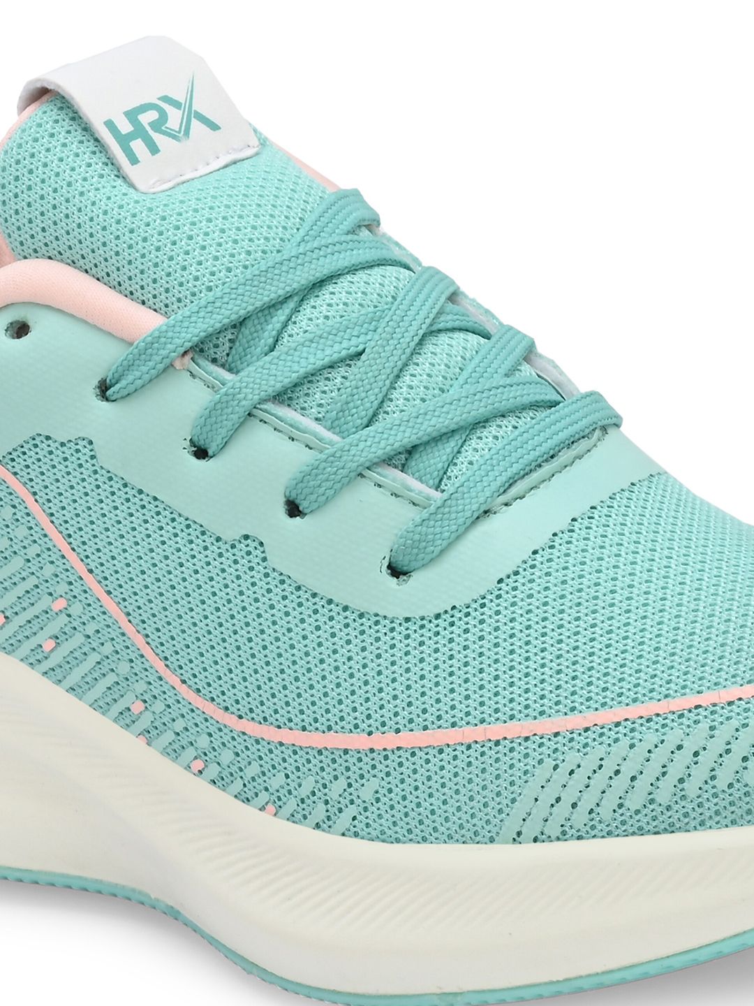HRX by Hrithik Roshan Women Sea Green & White Memory Foam Mesh Running Shoes