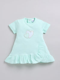 Moms Love Infant Girls Cotton A-Line Dress With Shorts