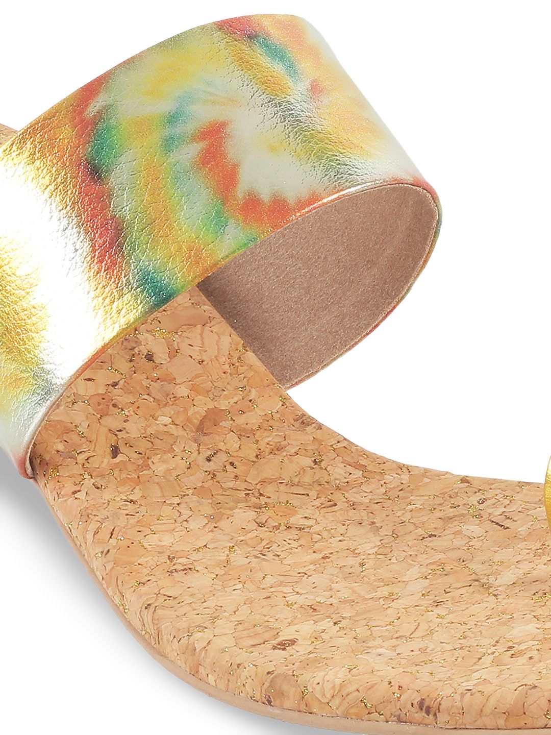 Metro Printed One Toe Block Heels