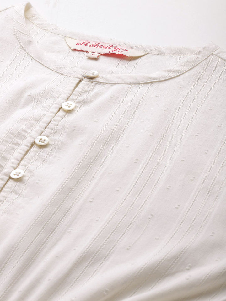 all about you Pure Cotton Cinched Waist A-Line Dress