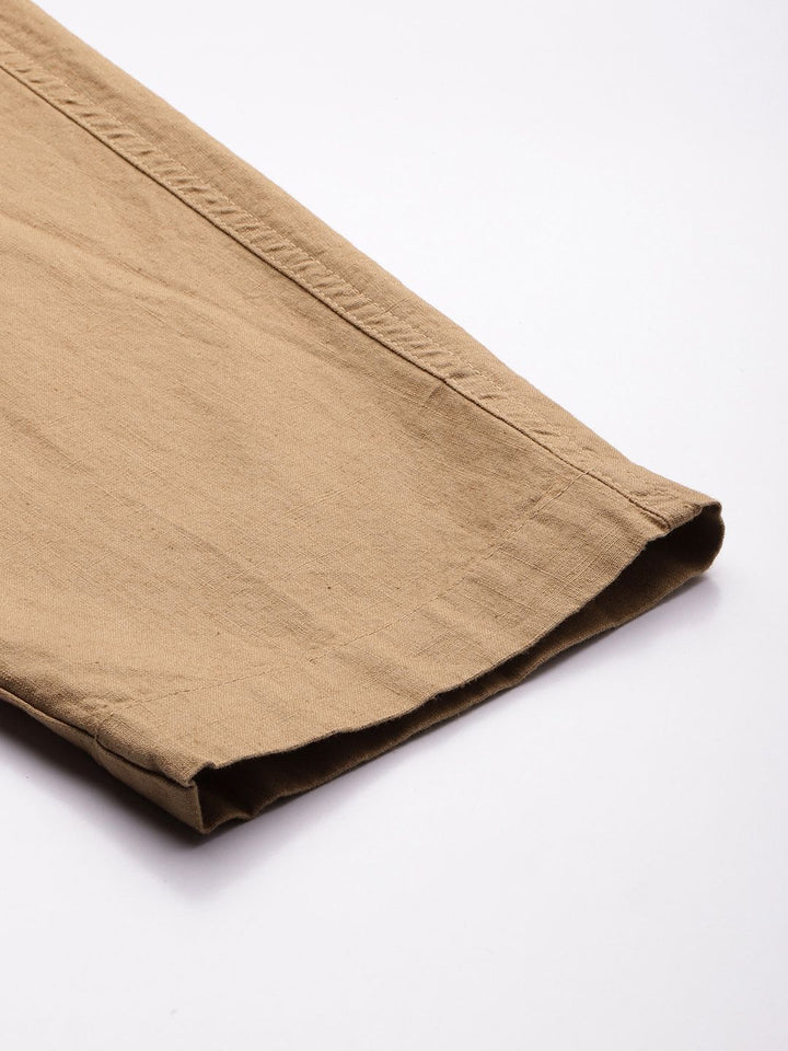 Mr Bowerbird Men Slim Fit High-Rise Cargos
