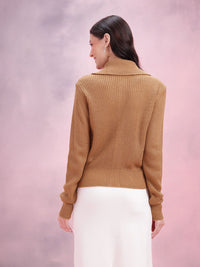 DressBerry Women Ribbed Acrylic Cardigan