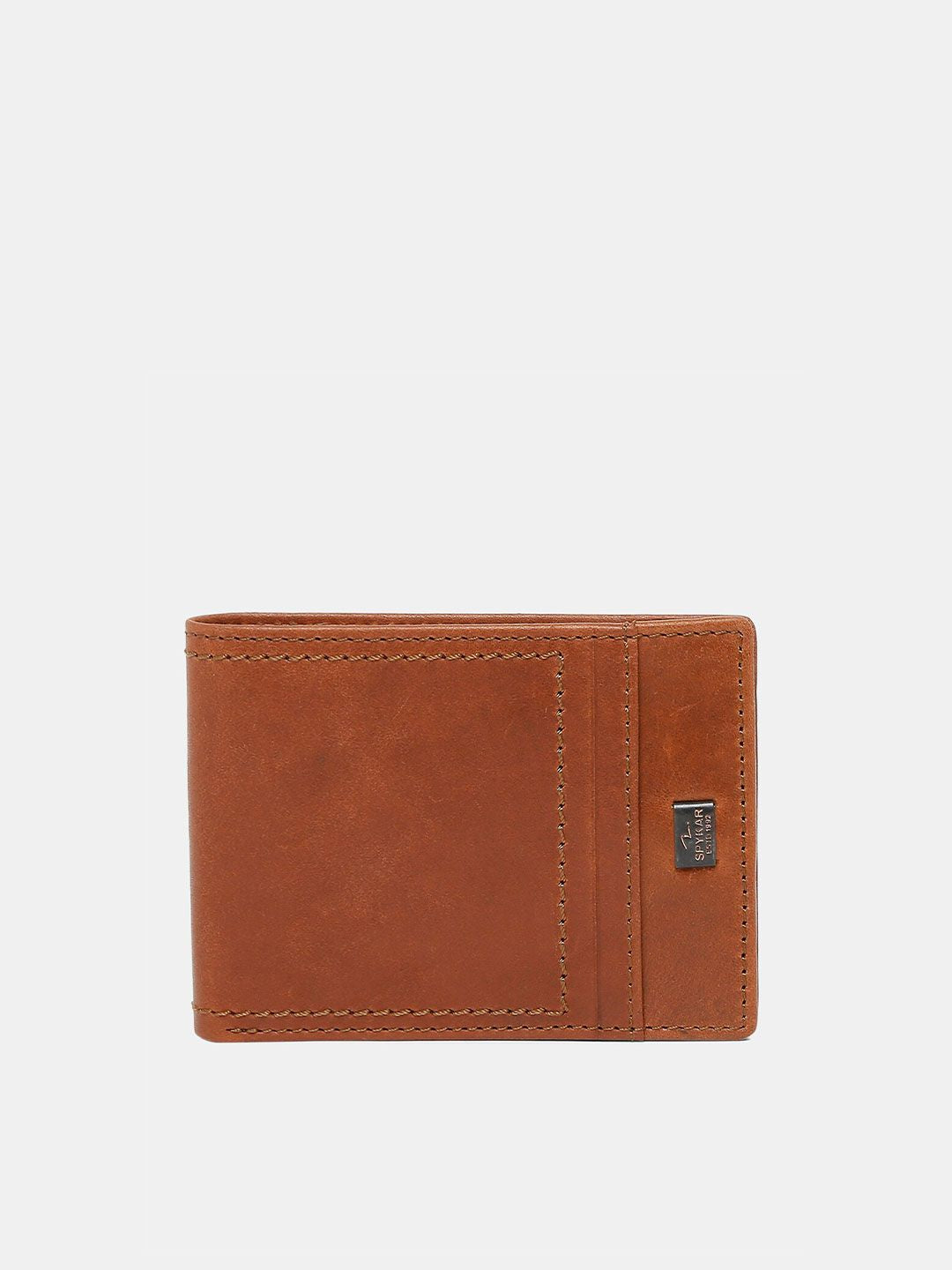 SPYKAR Men Brown Leather Two Fold Wallet