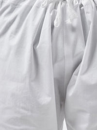 SOJANYA Men Orange & White Solid Kurta with Pyjamas