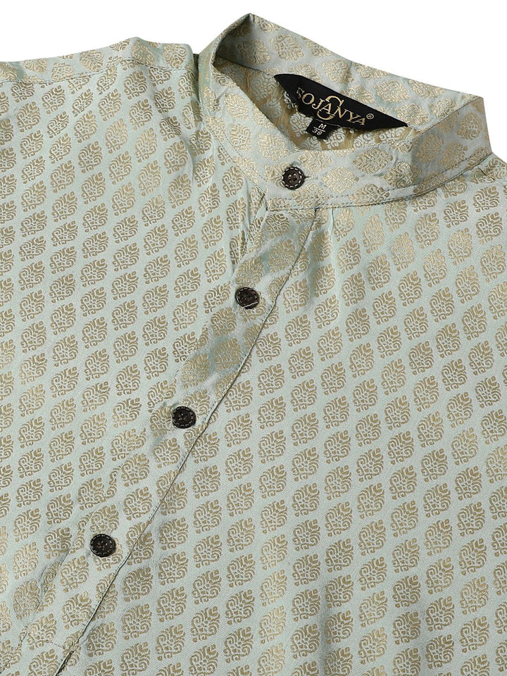 SOJANYA Motif Etnik Tenunan Rekaan Band Kolar Kurta Lurus