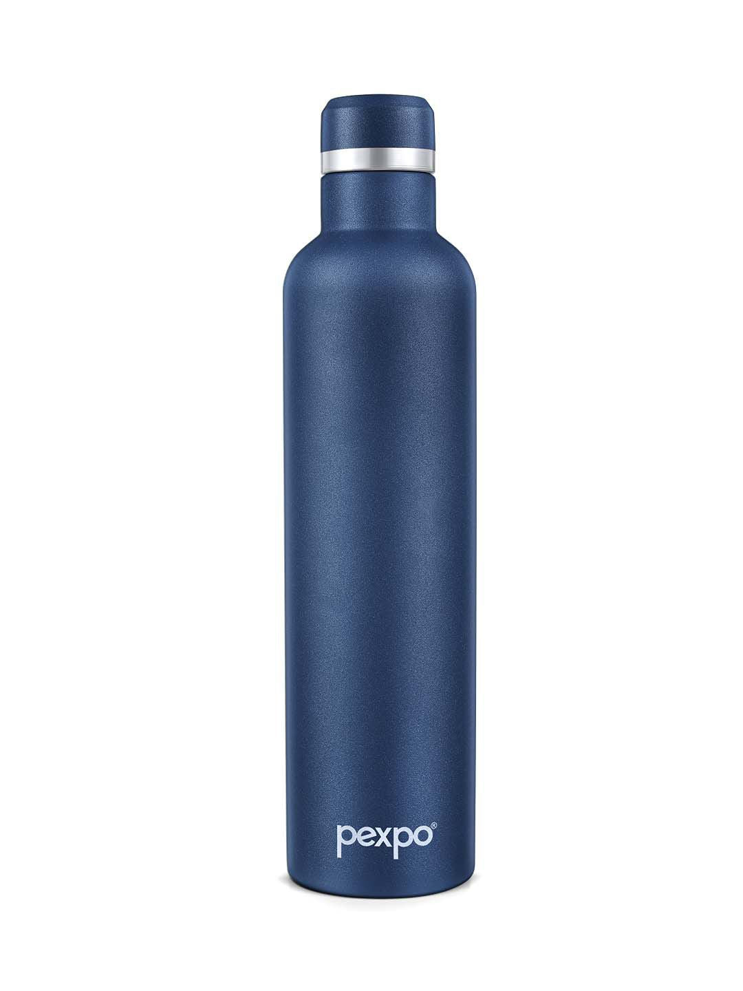 Pexpo Denim Blue OREO-ISI Certified Thermosteel Hot Insulated Water Bottle 750ml