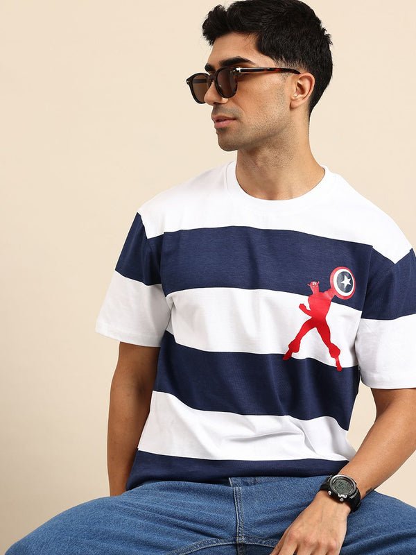 Being Human Striped Pure Cotton T-shirt