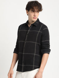 THE BEAR HOUSEM Checked Slim Fit Casual Shirt
