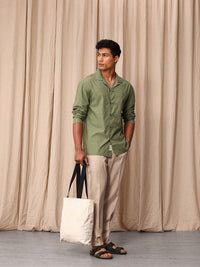 Mr Bowerbird Drop-Shoulder Sleeves Liberal Fit Casual Shirt