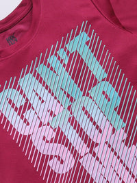 HRX by Hrithik Roshan Boys Typography Printed Rapid-Dry T-shirt
