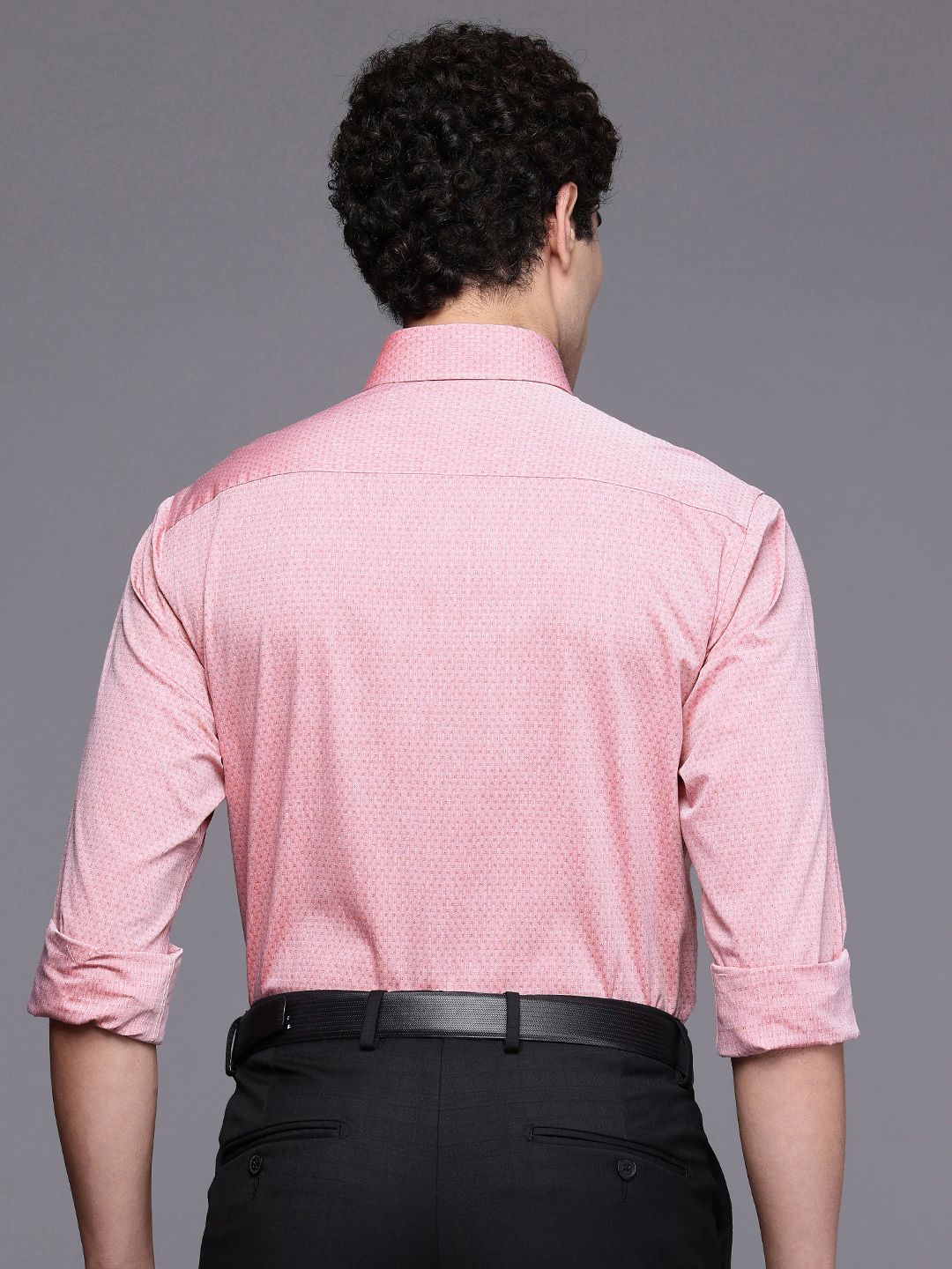 Raymond Pure Cotton Textured Slim Fit Formal Shirt