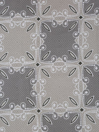 KLOTTHE Grey Floral Printed 400 TC Kapas Tulen Dilengkapi Cadar King & 2 Sarung Bantal