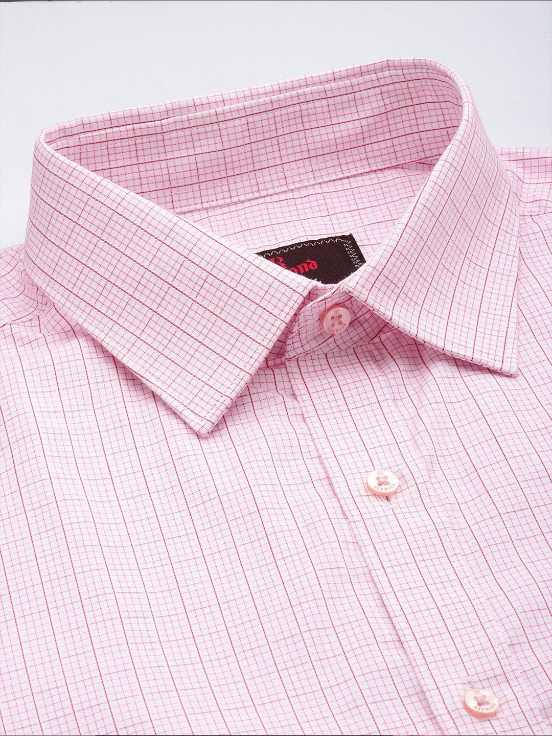 Raymond Pure Cotton Slim Fit Checked Formal Shirt