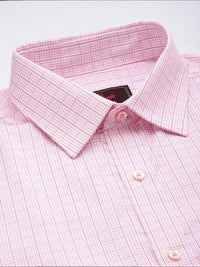 Raymond Pure Cotton Slim Fit Checked Formal Shirt