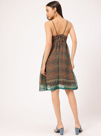 DressBerry Indie Heartbeat Printed A-Line Dress