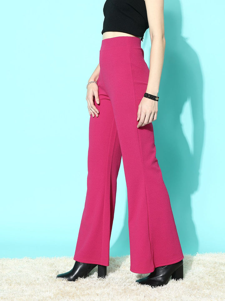Berrylush Women Comfort High-Rise Trousers