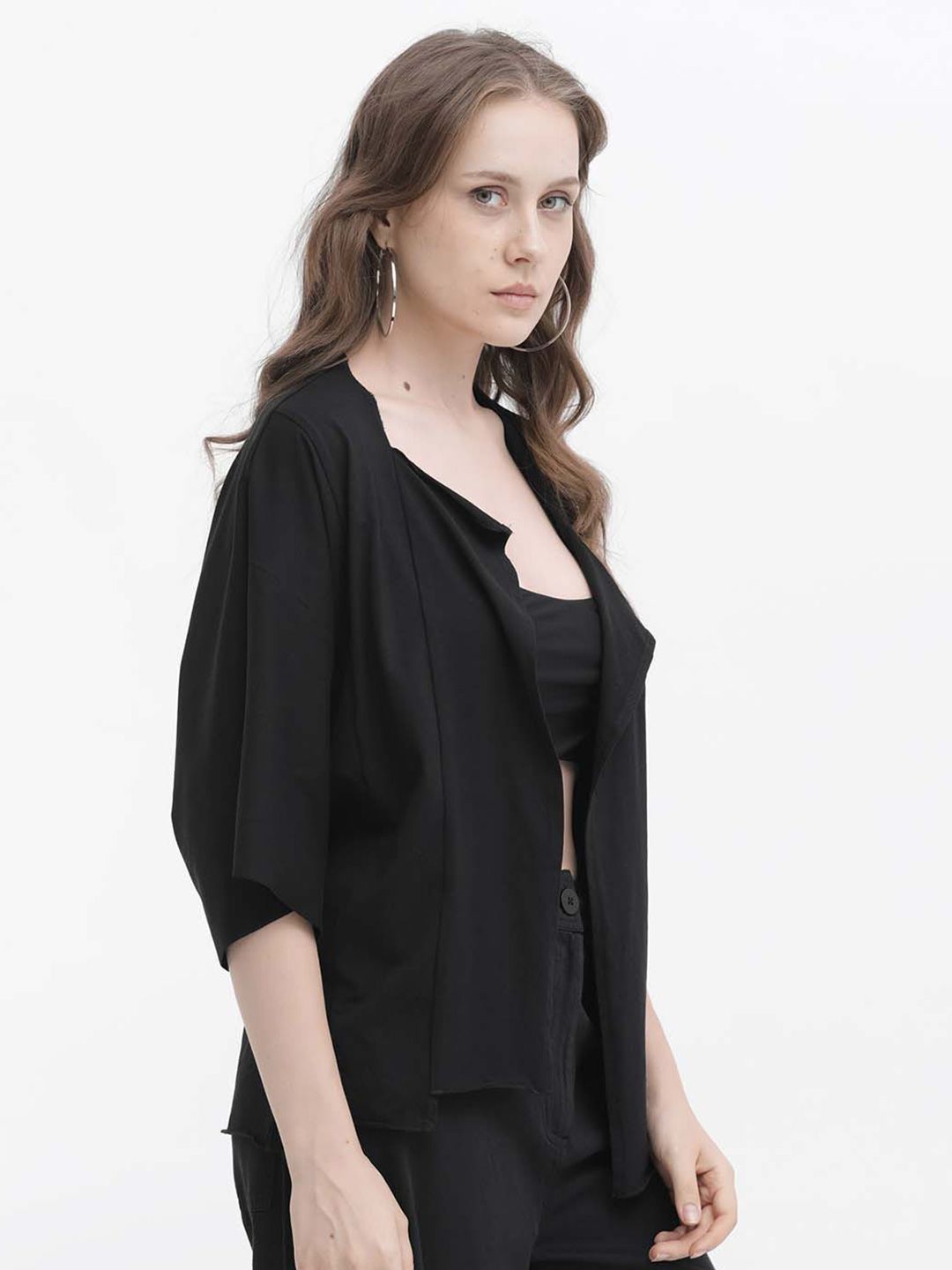 RAREISM Open Front Cotton Shrug