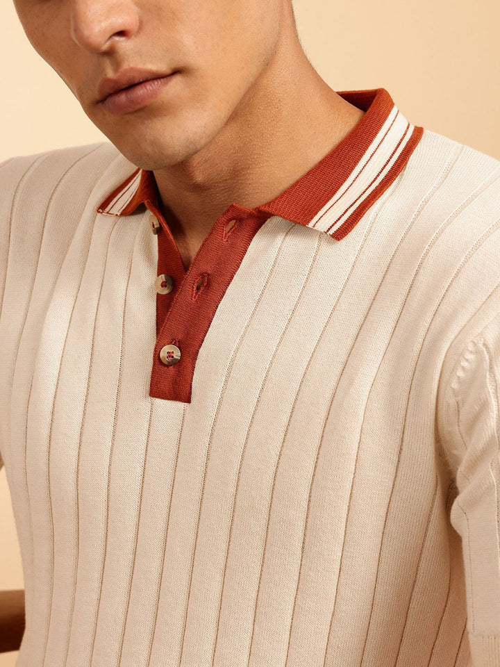 French Connection Men Polo Collar T-shirt