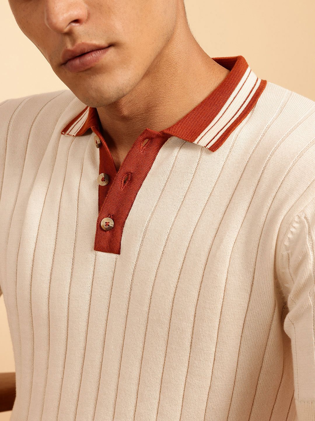 French Connection Men Polo Collar T-shirt