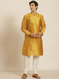 SOJANYA Kurta Kuning Mustard Lelaki