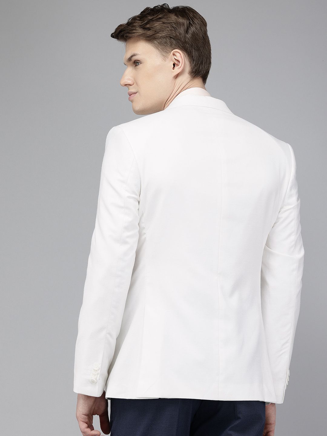 Park Avenue Notched Lapel Single Breasted Super Slim Fit Formal Blazer