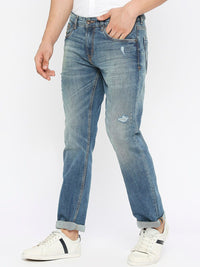 SPYKAR Men Relaxed Fit Mildly Distressed Heavy Fade Stretchable Jeans
