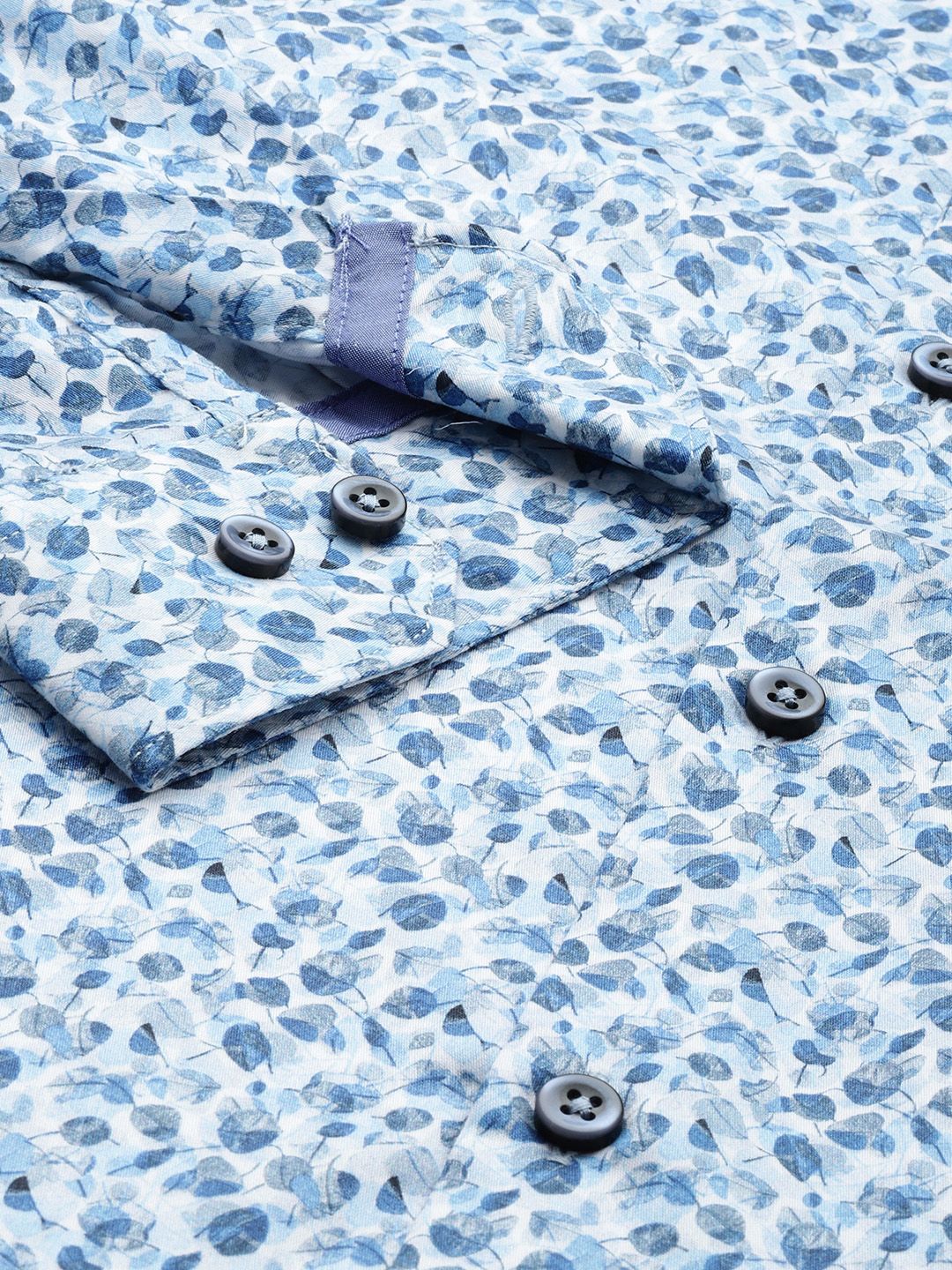 Park Avenue Slim Fit Opaque Floral Printed Pure Cotton Casual Shirt